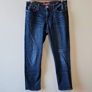 Luck Brand Sweet And Straight Size 12 Dark Wash 33x31 Straight Leg Jeans